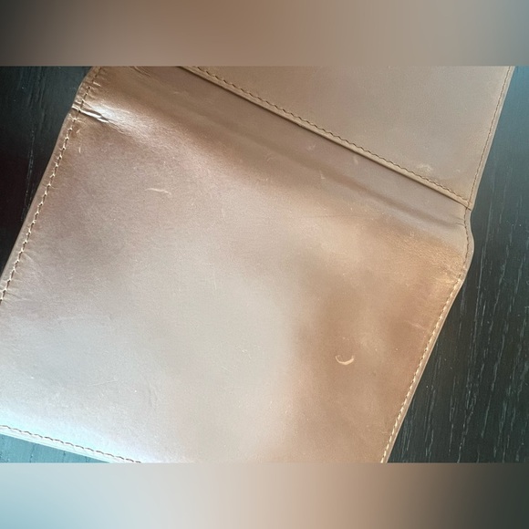 J.CREW Men's Leather Passport Case Holder Tan Brown - Picture 8 of 11